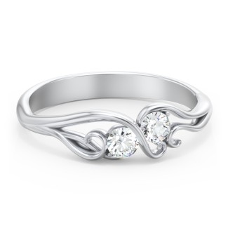 Swirl of Style Birthstone Ring